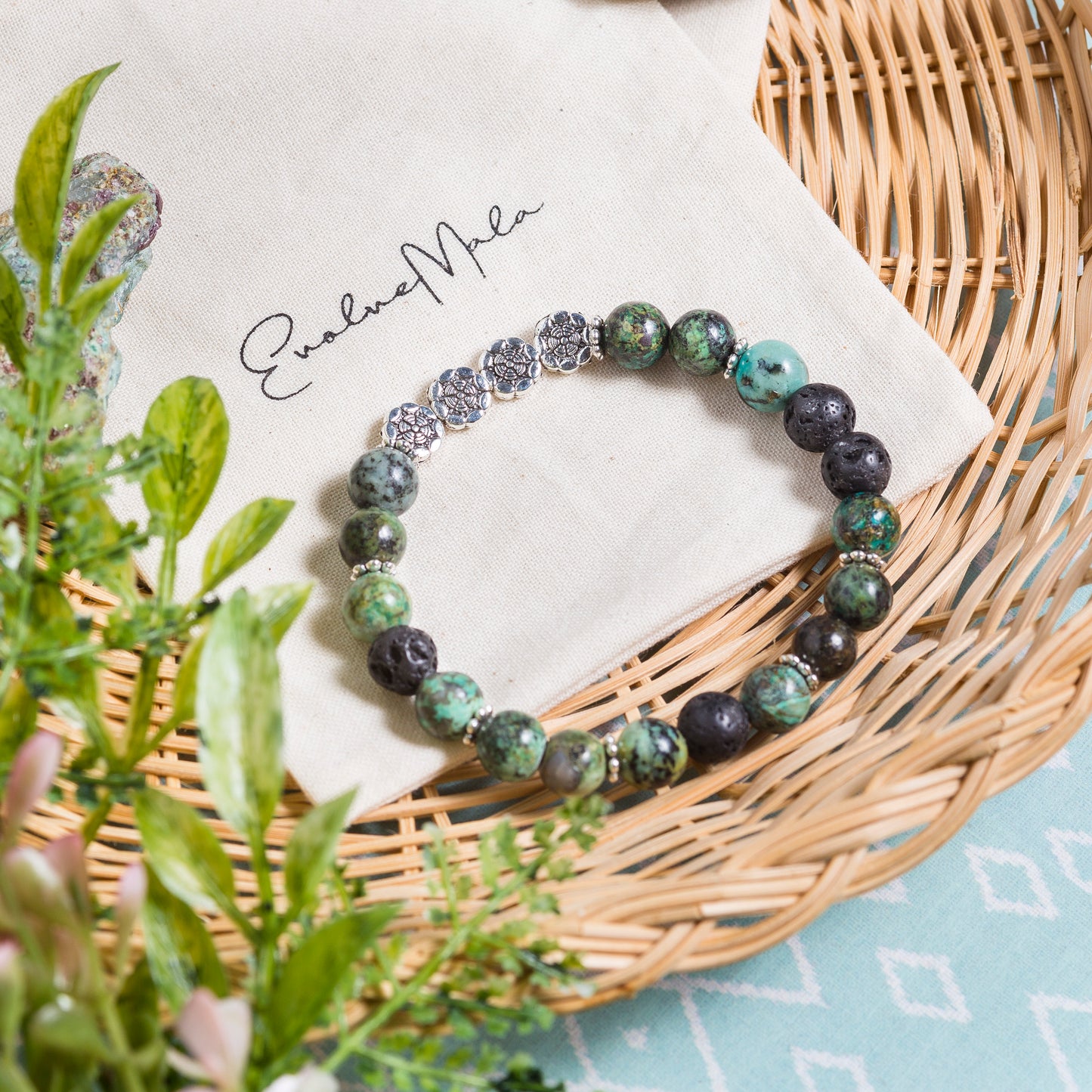 African Turquoise 'Inspire' Bracelet