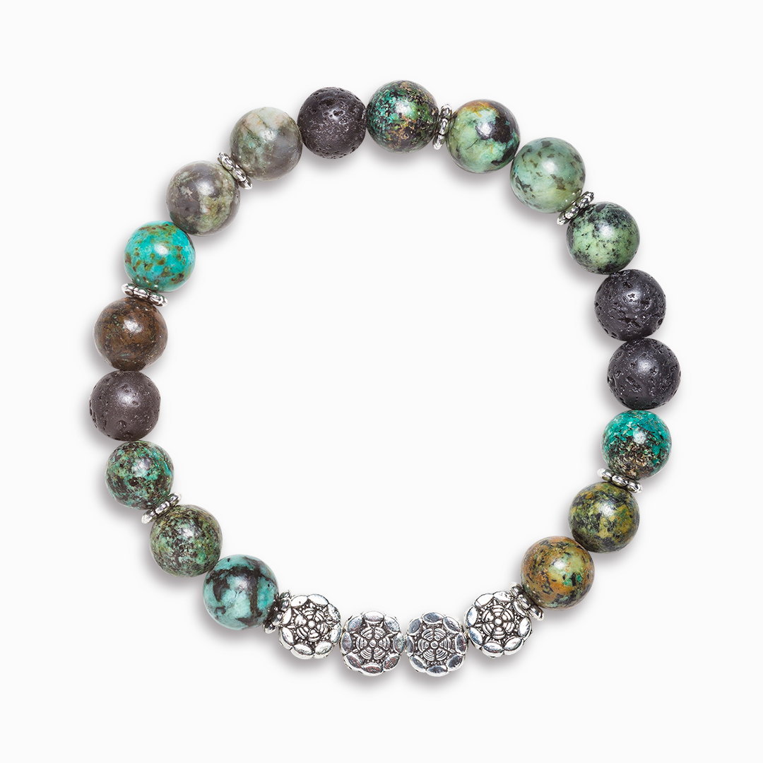 African Turquoise 'Inspire' Bracelet