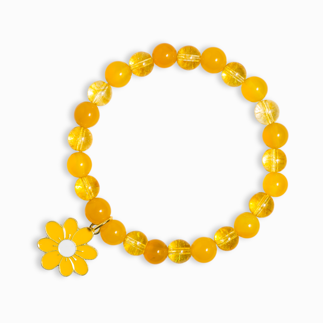 Citrine & Yellow Agate 'Bloom' Bracelet