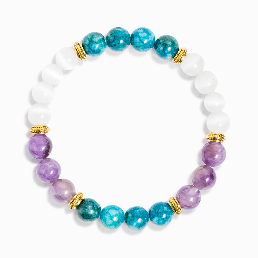 Apatite & Selenite 'Energy Renewal' Bracelet