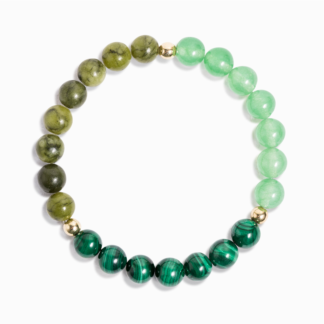 Malachite & Jade 'Nature Lover' Bracelet