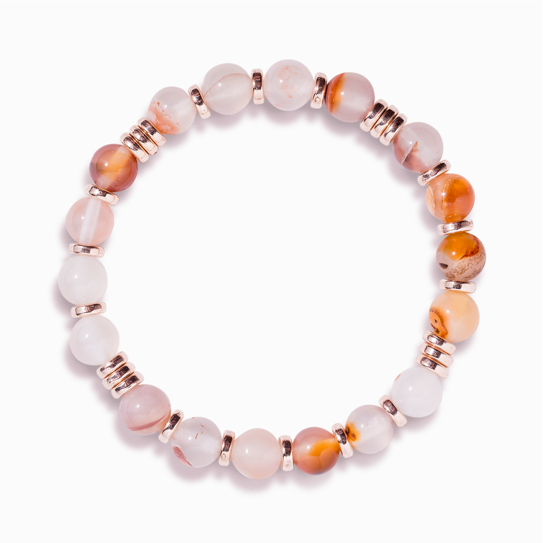 Cherry Blossom Agate 'Elegance' Bracelet