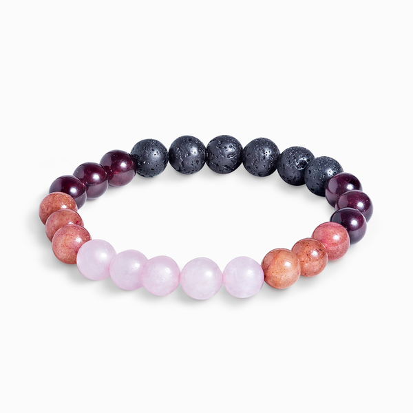 Strawberry Quartz AAA with Rainbows Gemstone Energy Bracelet – Love For  Crystals, LLP
