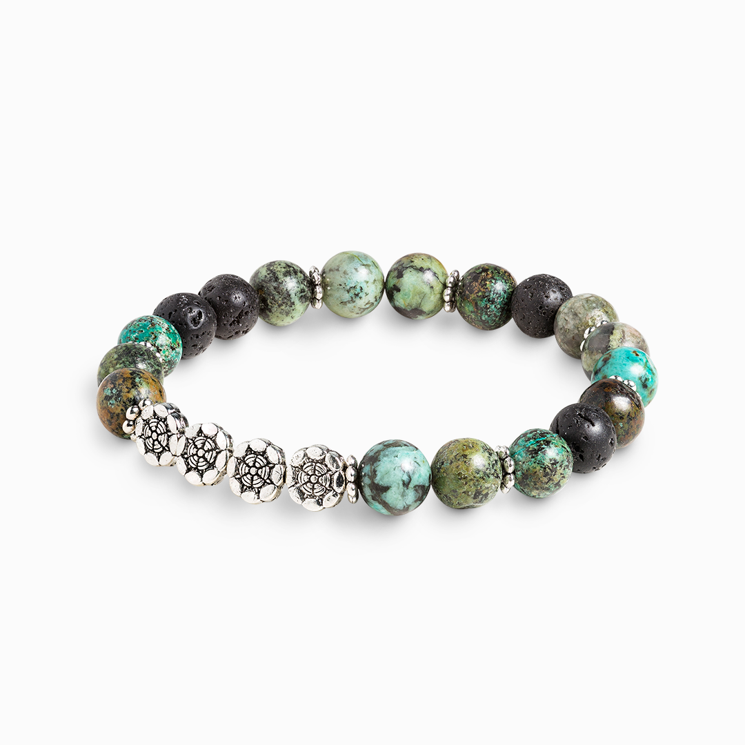 African Turquoise 'Inspire' Bracelet