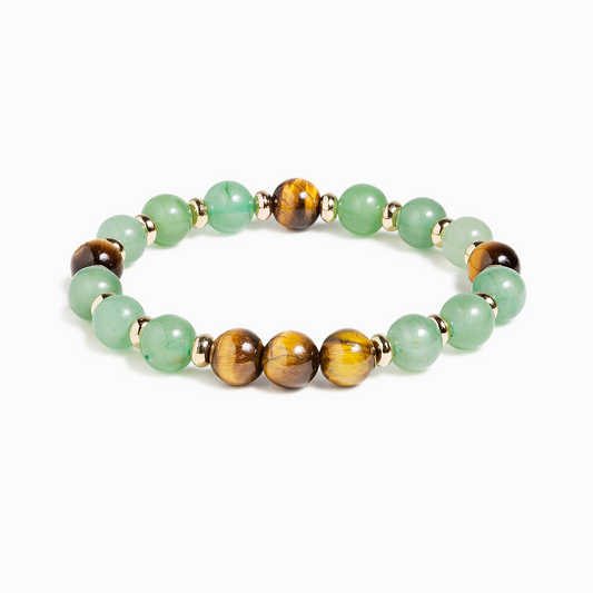 Green Aventurine & Tiger's Eye 'Optimism' Bracelet