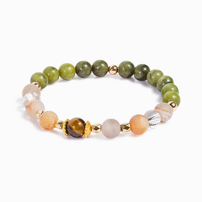 Jade & Druzy Agate 'Ambition' Bracelet