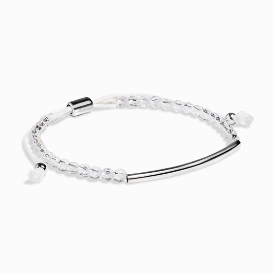 Clear Quartz Crystal Bar Bracelet