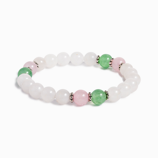 White Jade & Green Aventurine 'Magical Possibilities' Bracelet