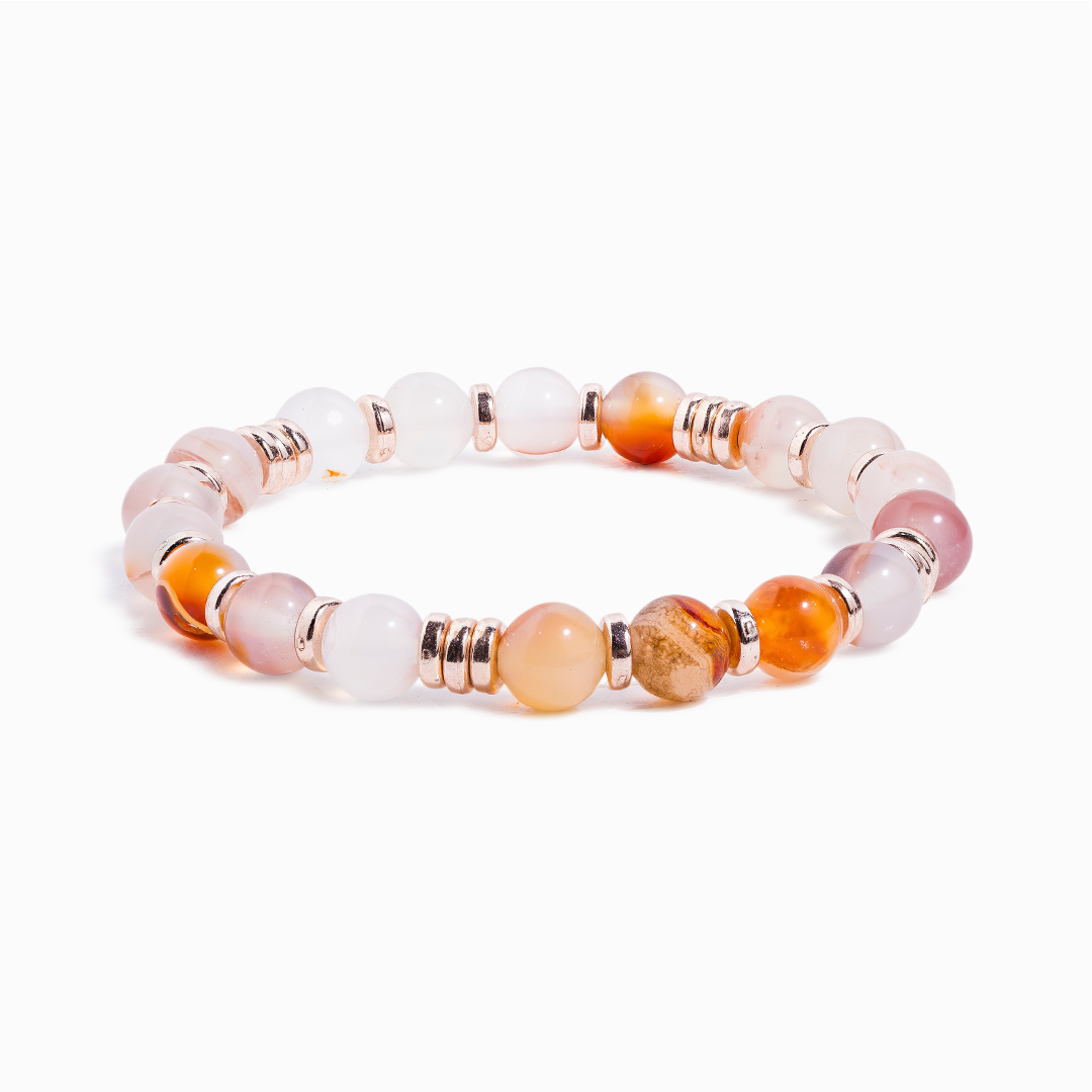 Cherry Blossom Agate 'Elegance' Bracelet