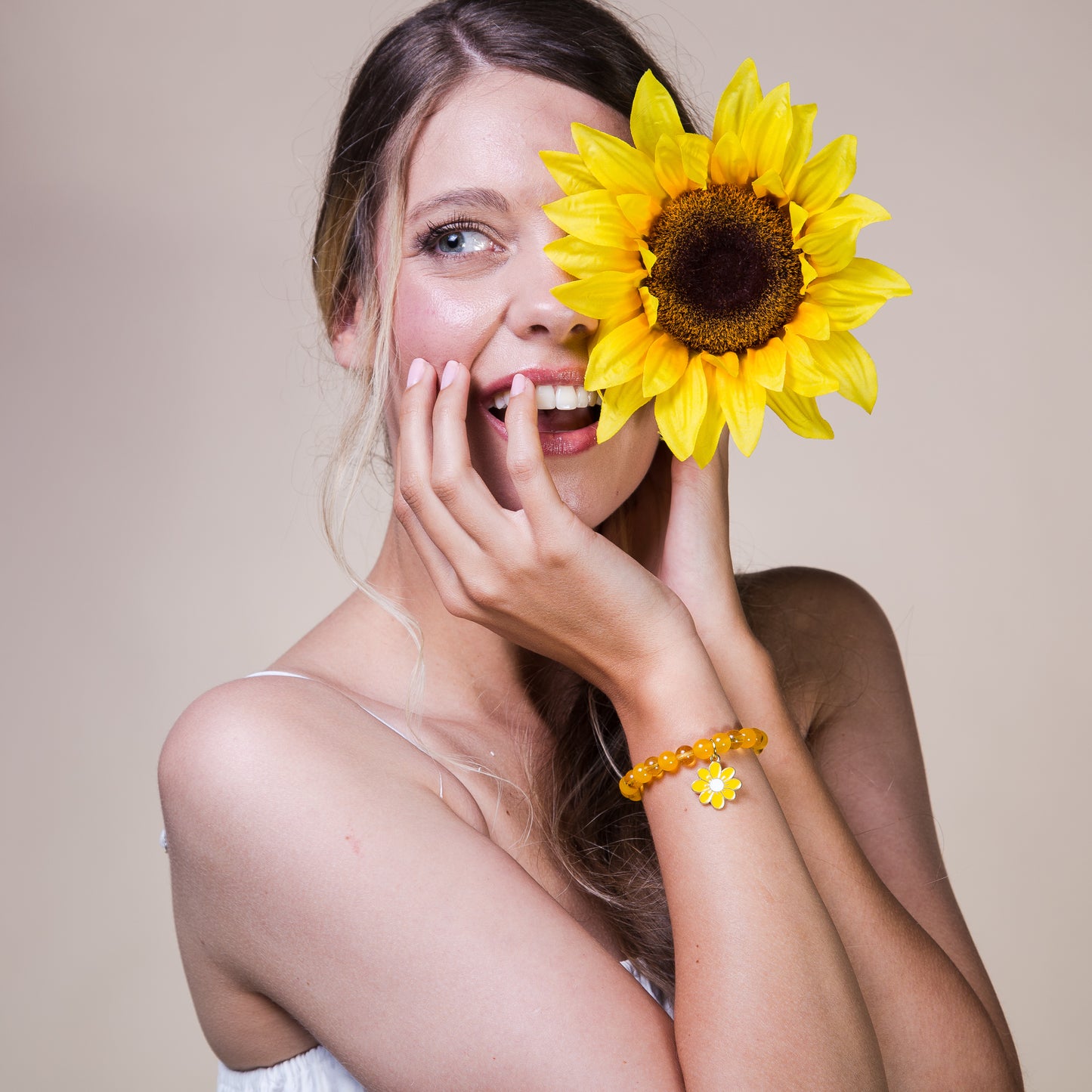 Citrine & Yellow Agate 'Bloom' Bracelet