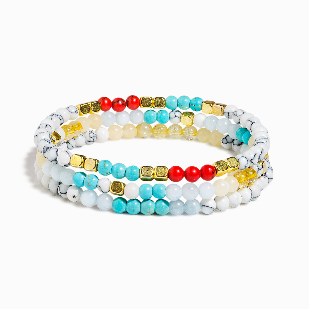 'Santorini' Mini Gemstone Stack