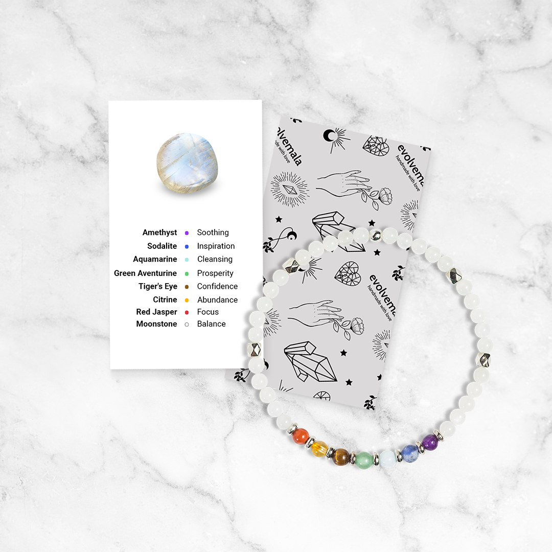 Moonstone Chakra Mini Gemstone Bracelet