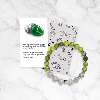 Labradorite & Jade 'Acceptance' Bracelet