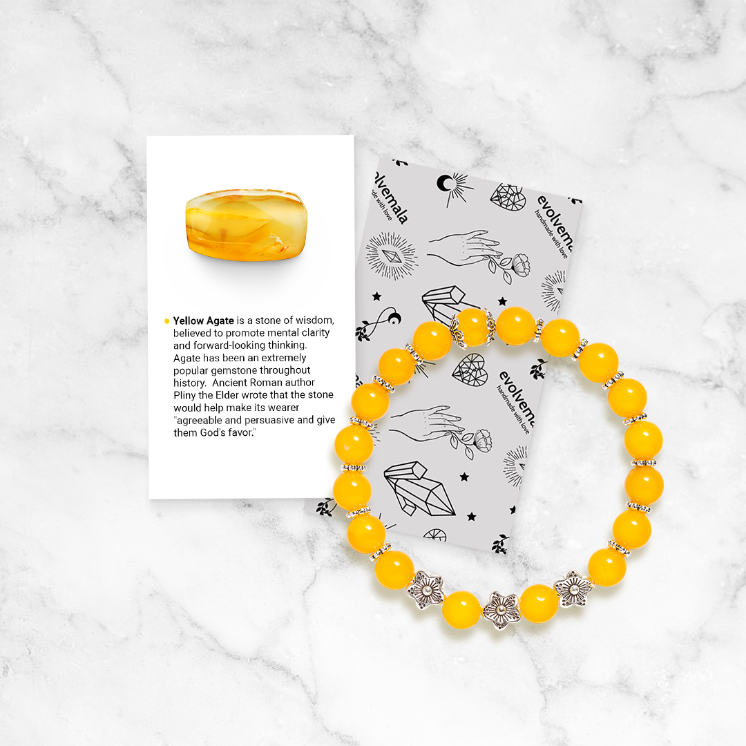 Yellow Agate 'Sunshine' Bracelet