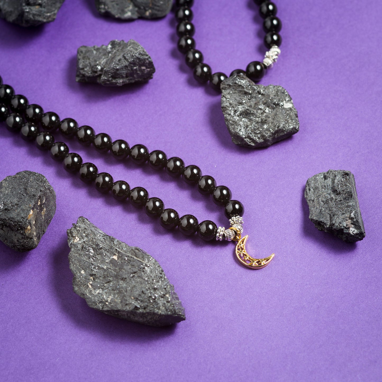 Black Tourmaline 108 Bead Mala