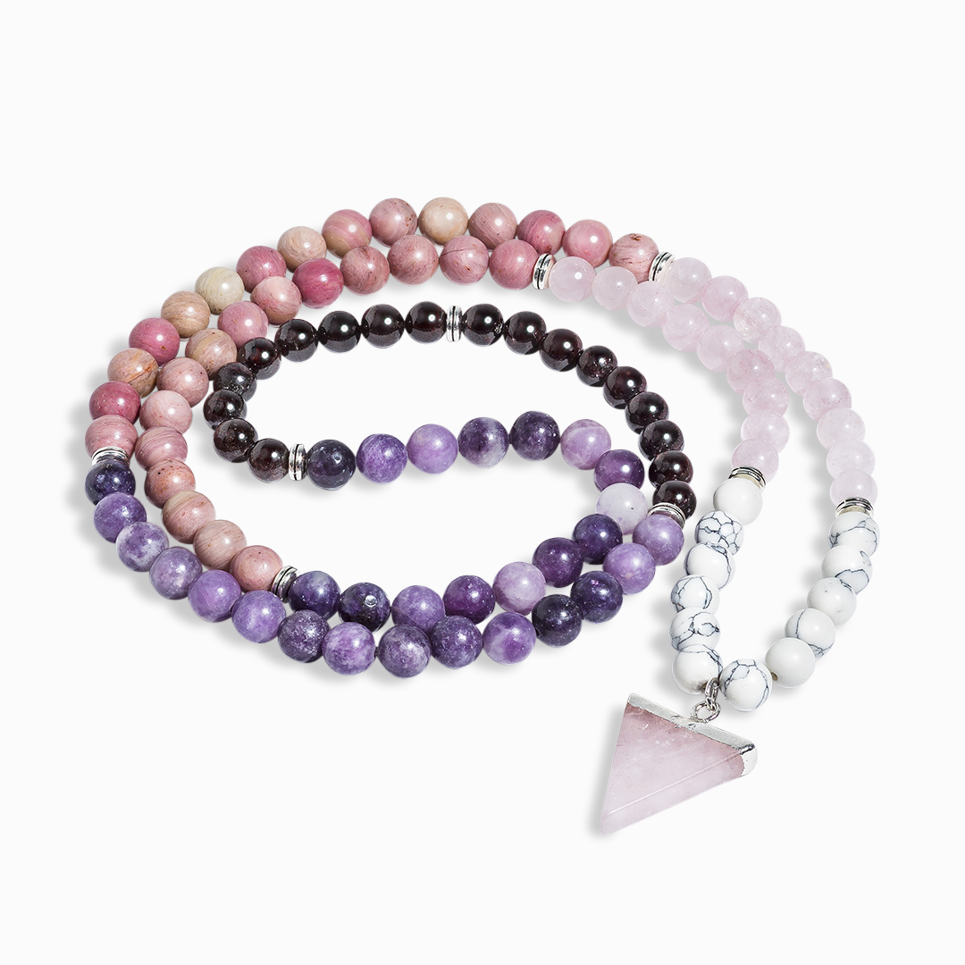 Rose Quartz 'Adoration' 108 Bead Mala