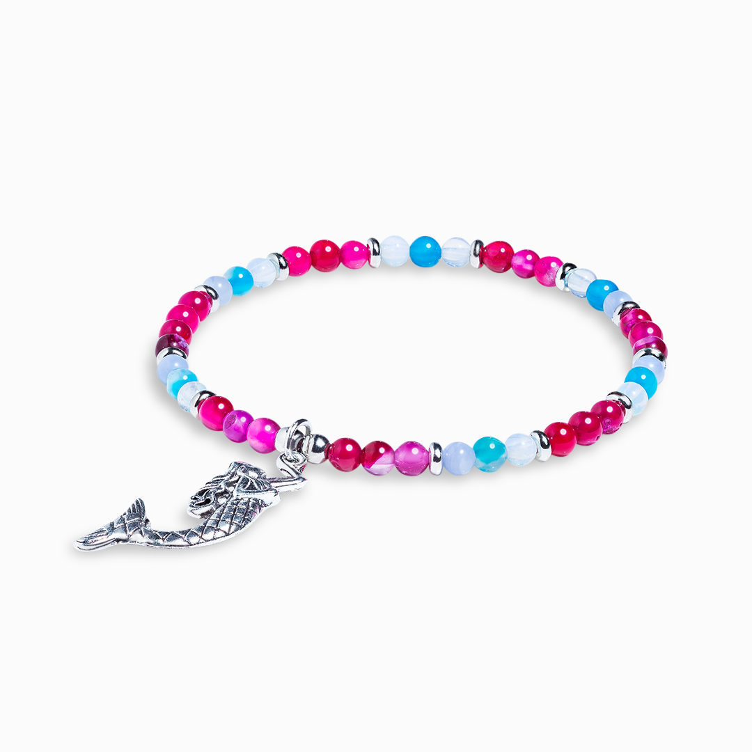 Apatite & Pink Agate Mini Gemstone Bracelet