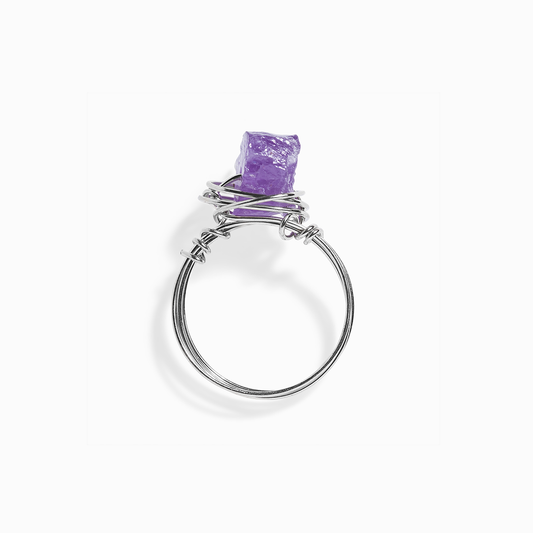 Amethyst Wire Wrapped Ring