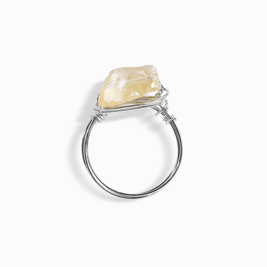 Citrine Wire Wrapped Ring