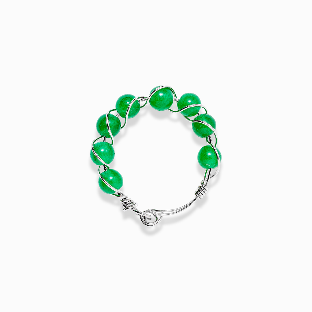 Jade Mini Beaded Ring