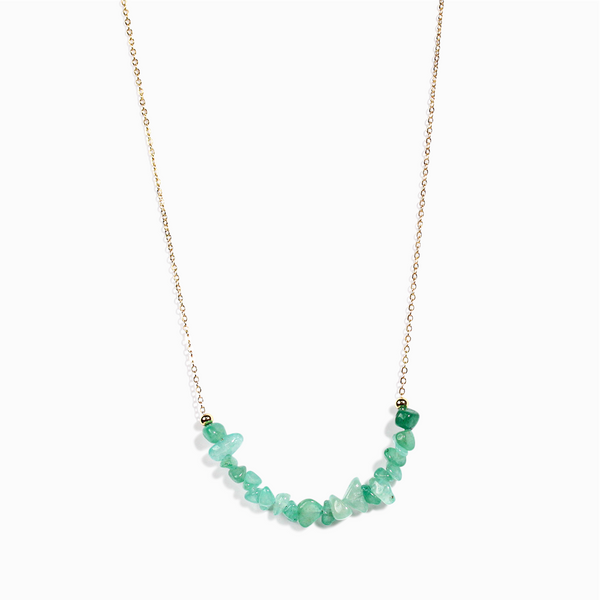 Green Aventurine Chip Necklace
