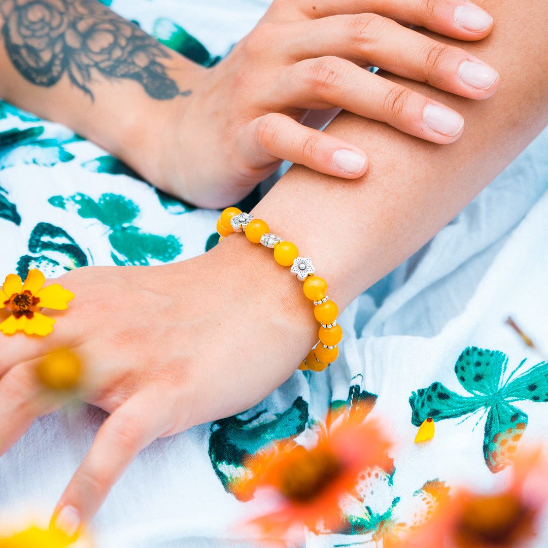 Yellow Agate 'Sunshine' Bracelet